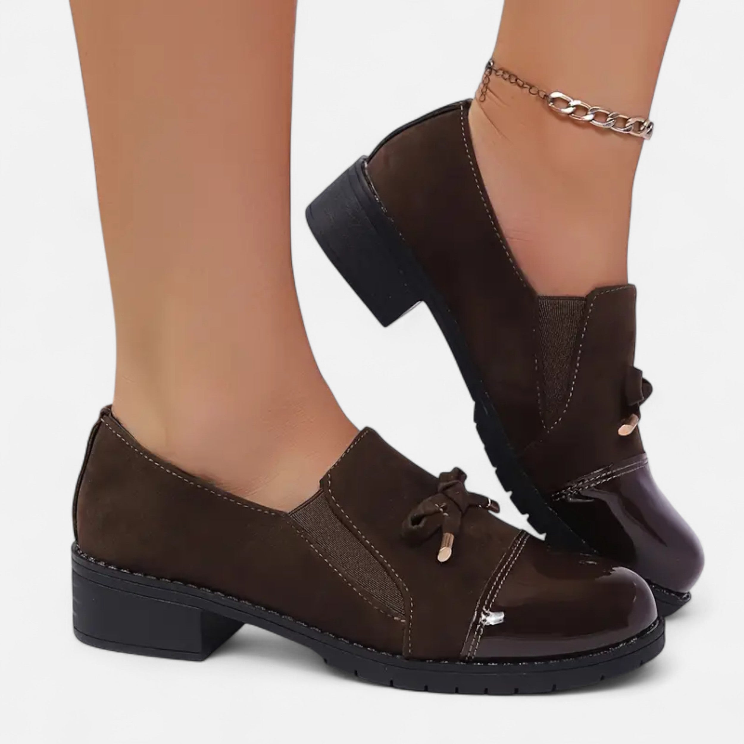 Lazaro Mode | Mocasines Retro de Mujer con Lazo – Encanto Clásico y Estilo Contemporáneo