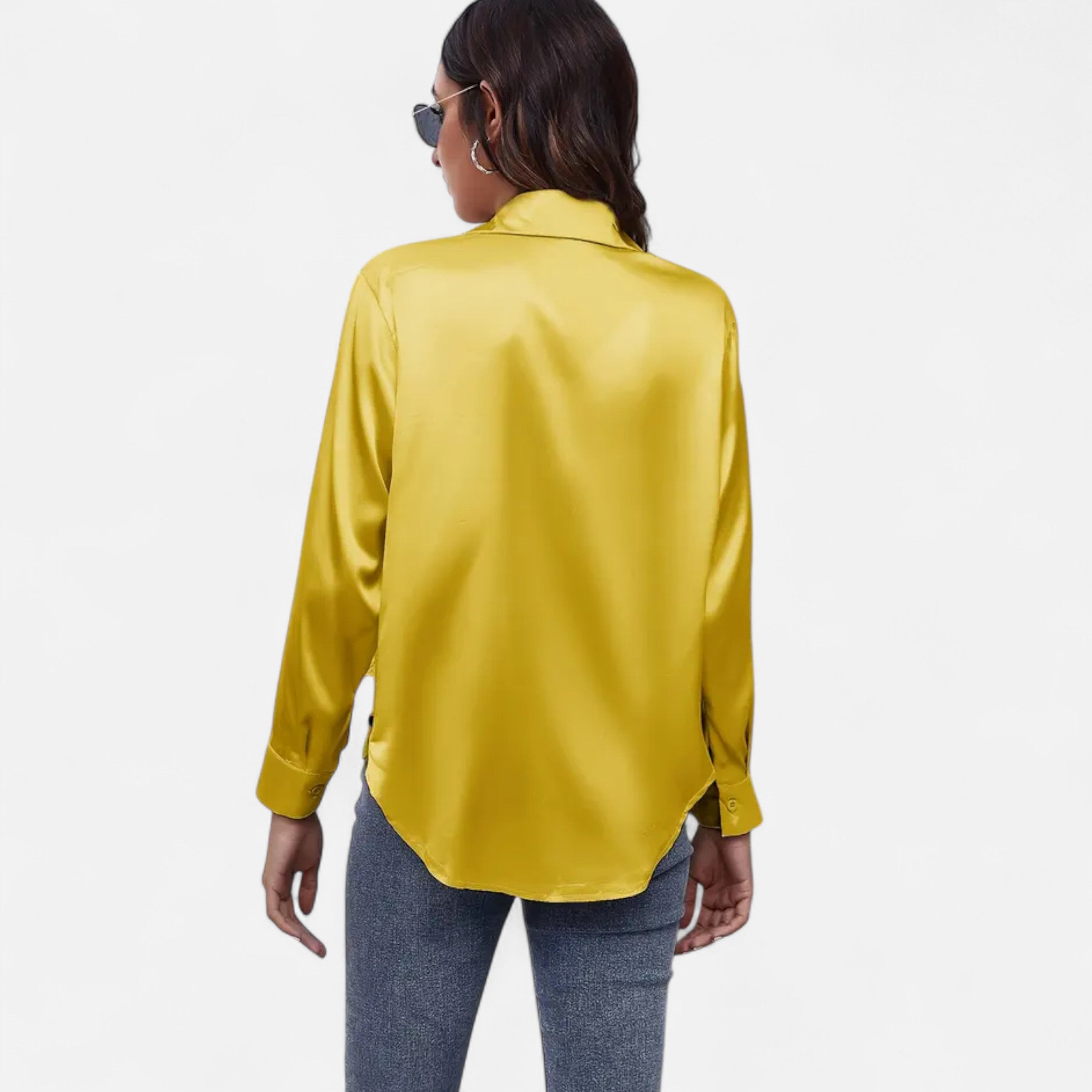 Lazaro Mode | Blusa Satinada de Mujer de Manga Larga – Elegancia Atemporal