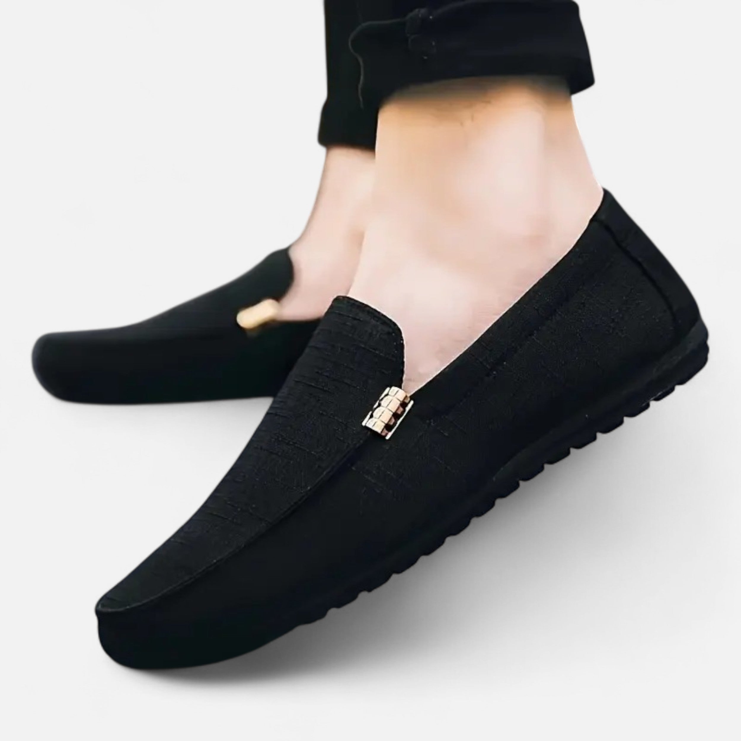 Lazaro Mode | Mocasines de Lona Lisa para Hombre – Estilo Atemporal y Versátil