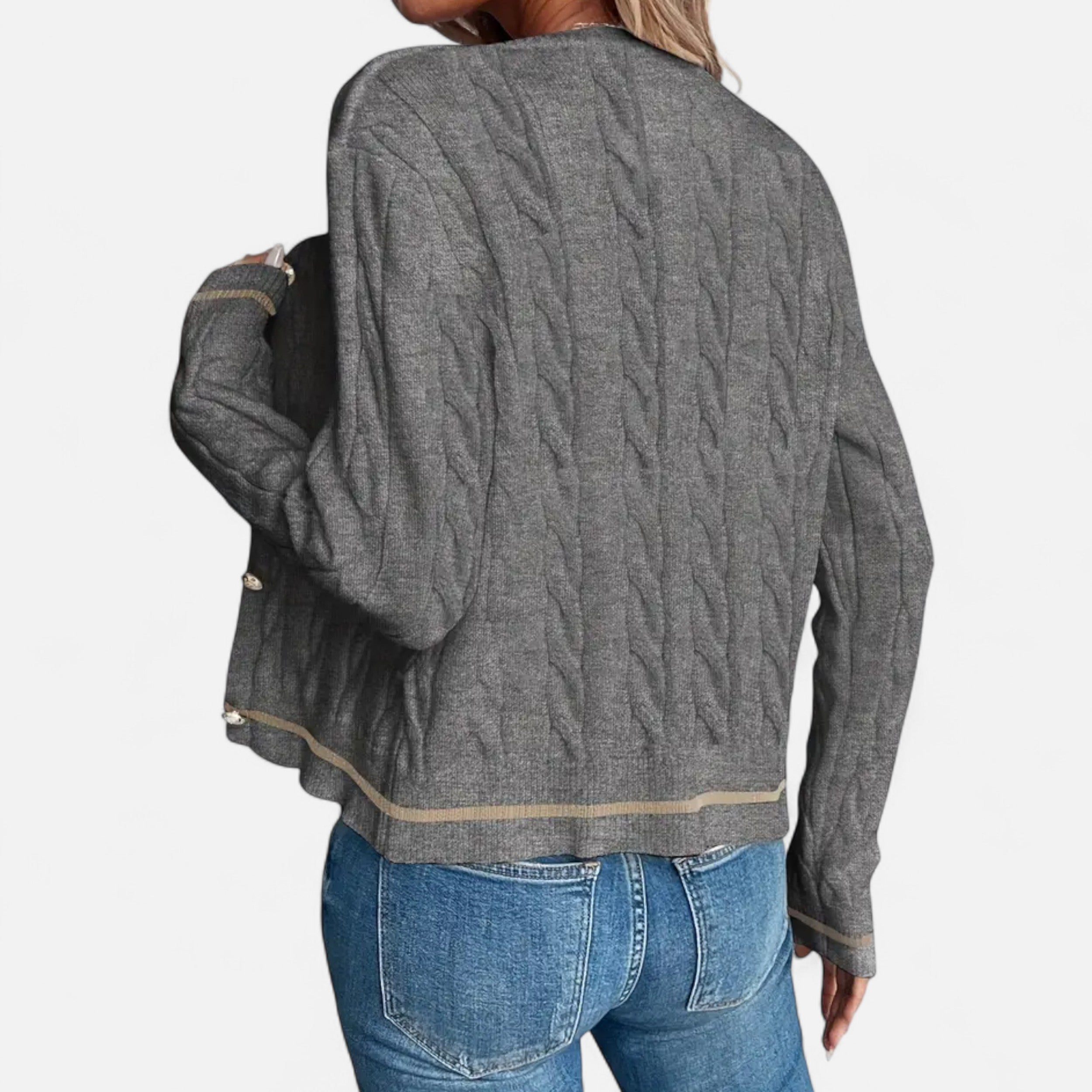 Lazaro Mode | Cárdigan de Mujer con Cuello Redondo – Esencia de Elegancia Cotidiana
