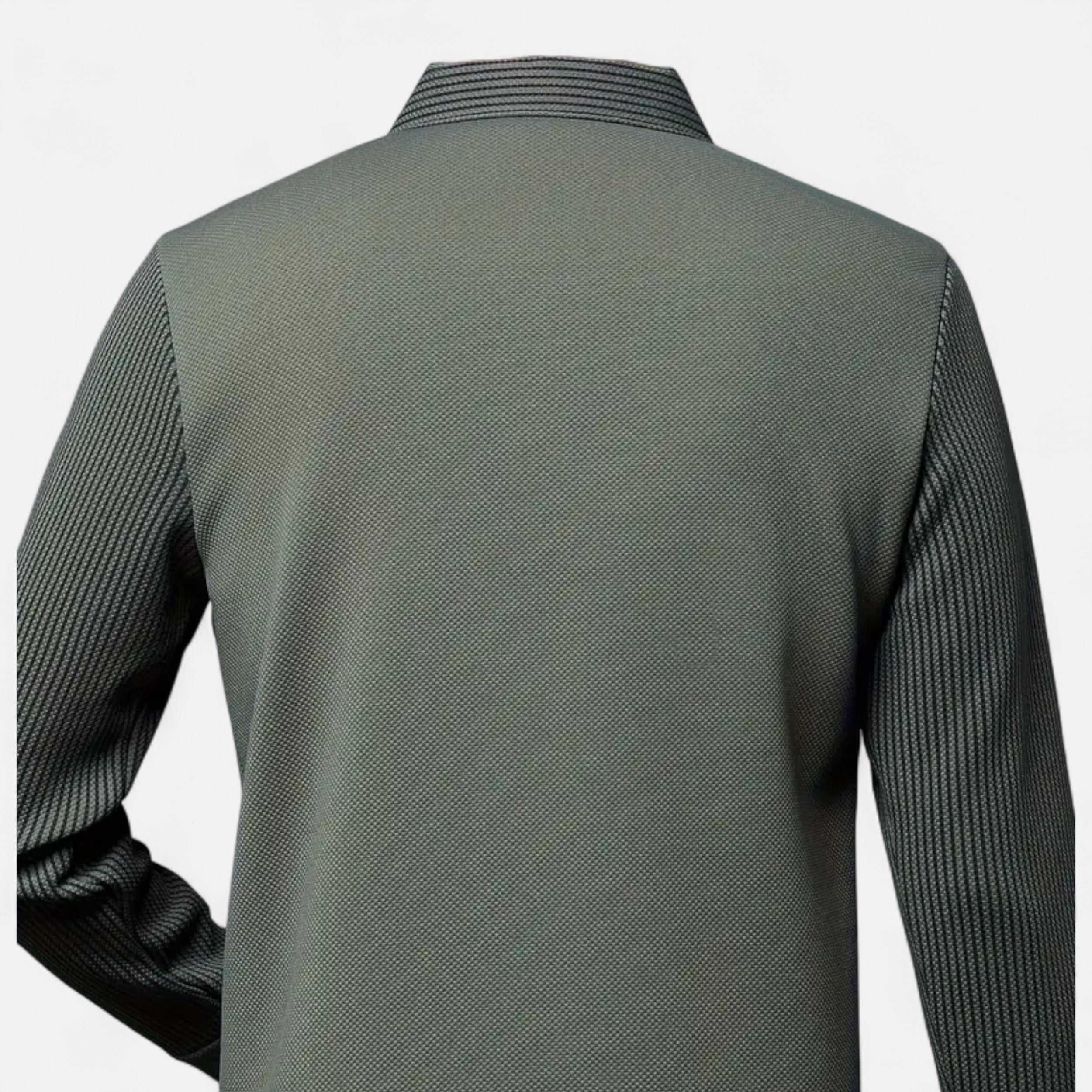 Lazaro Mode | Camisa de Hombre de Manga Larga con Solapa – Conjunto de Dos Piezas
