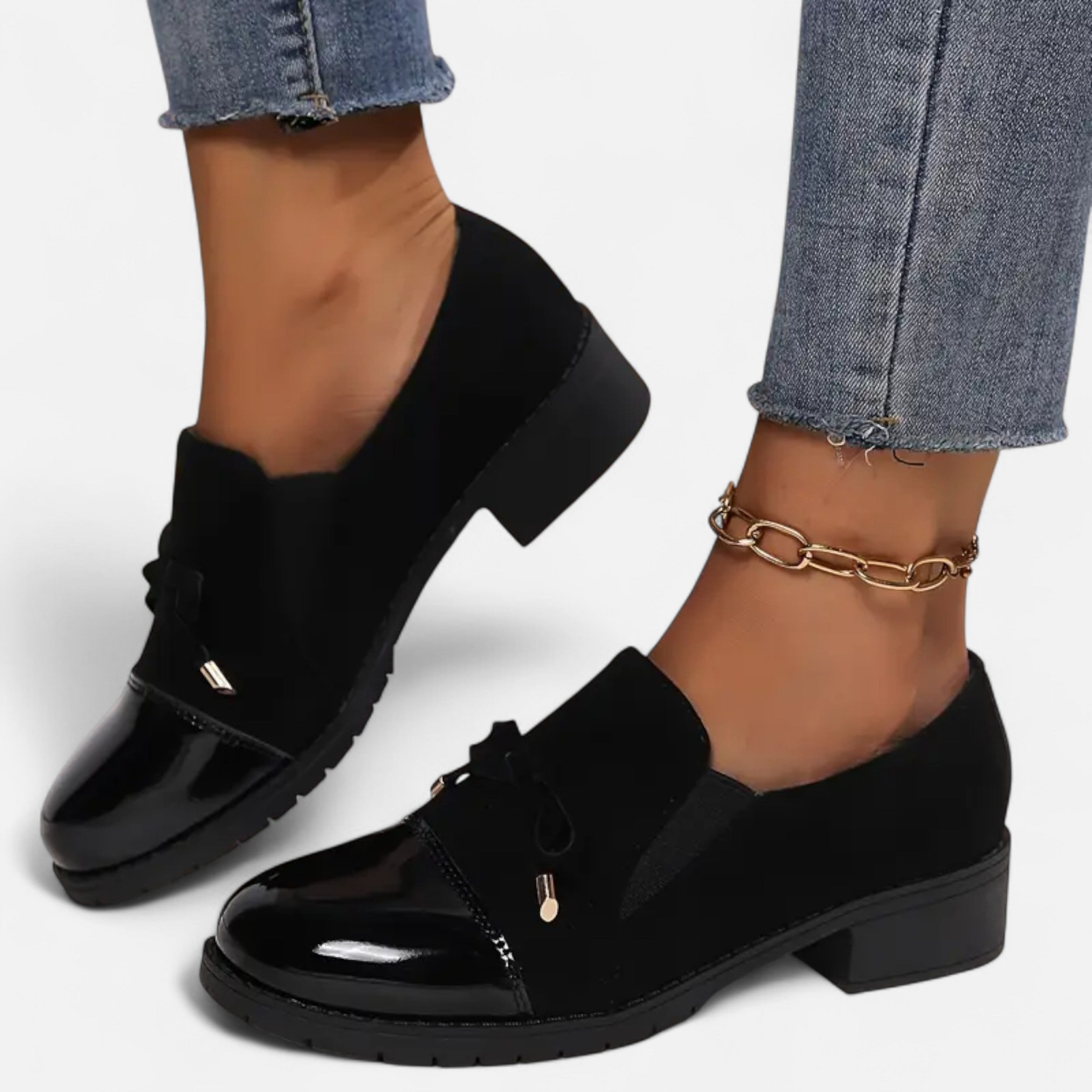 Lazaro Mode | Mocasines Retro de Mujer con Lazo – Encanto Clásico y Estilo Contemporáneo