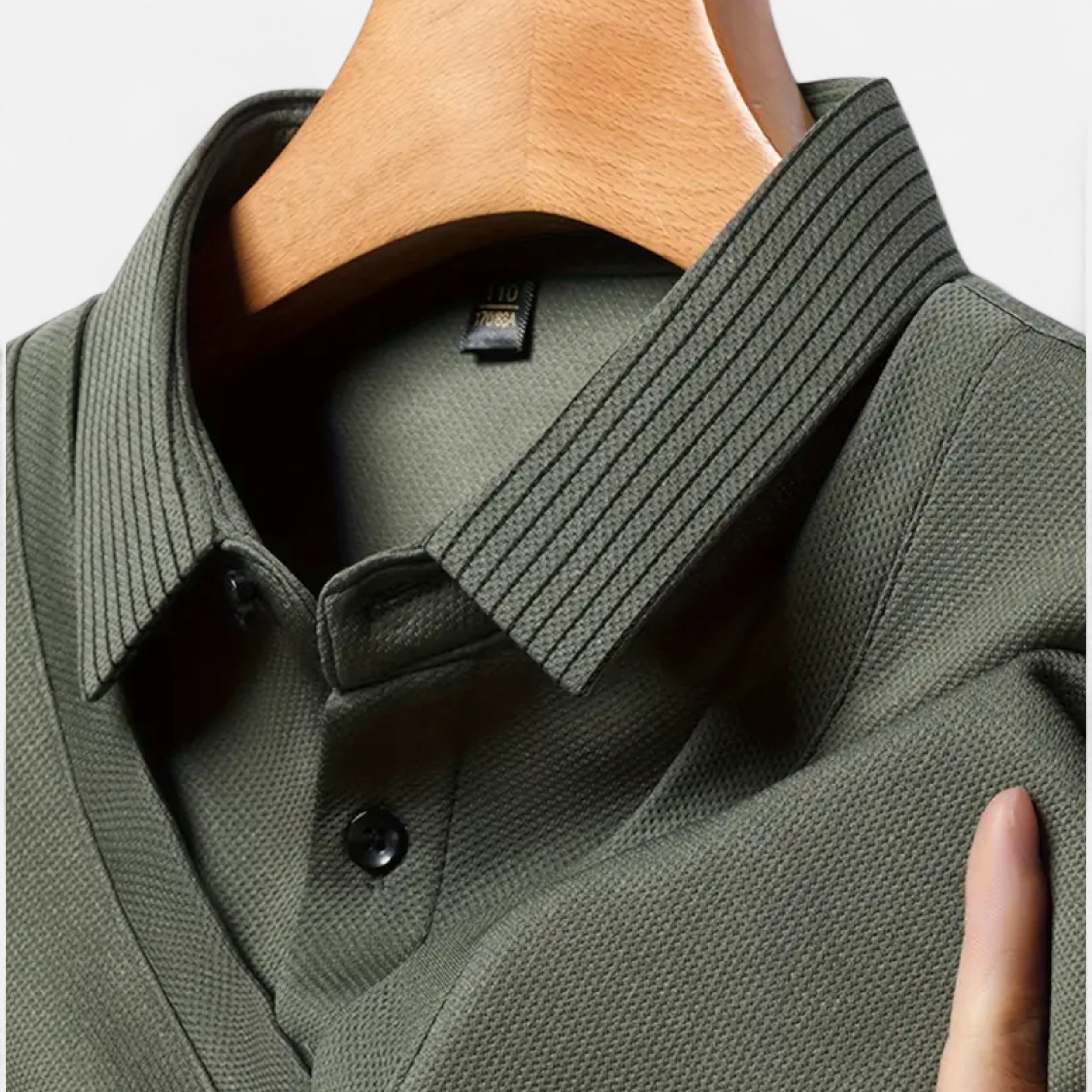 Lazaro Mode | Camisa de Hombre de Manga Larga con Solapa – Conjunto de Dos Piezas