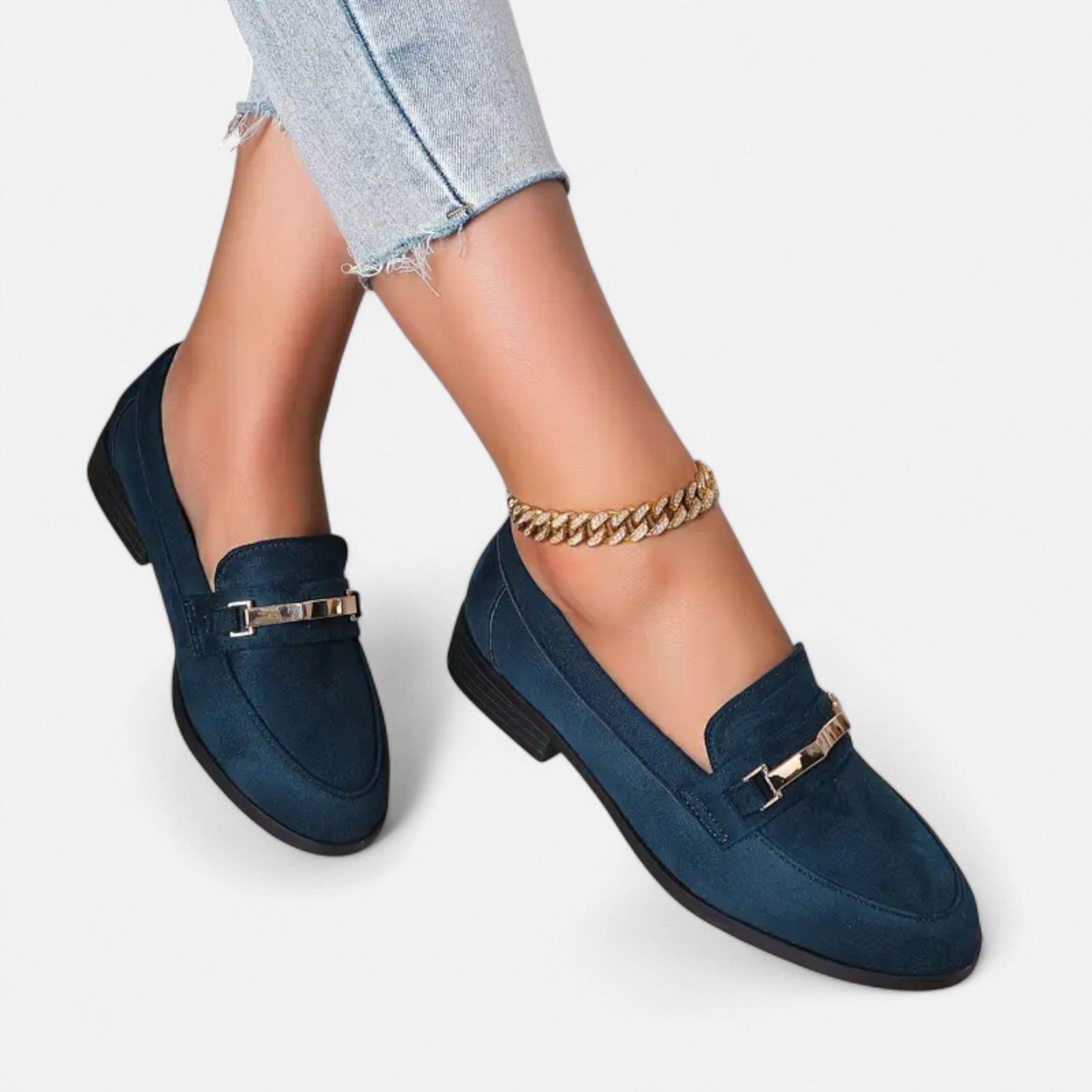 Lazaro Mode | Mocasines de Mujer con Detalles Metálicos – Lujo en Cada Paso
