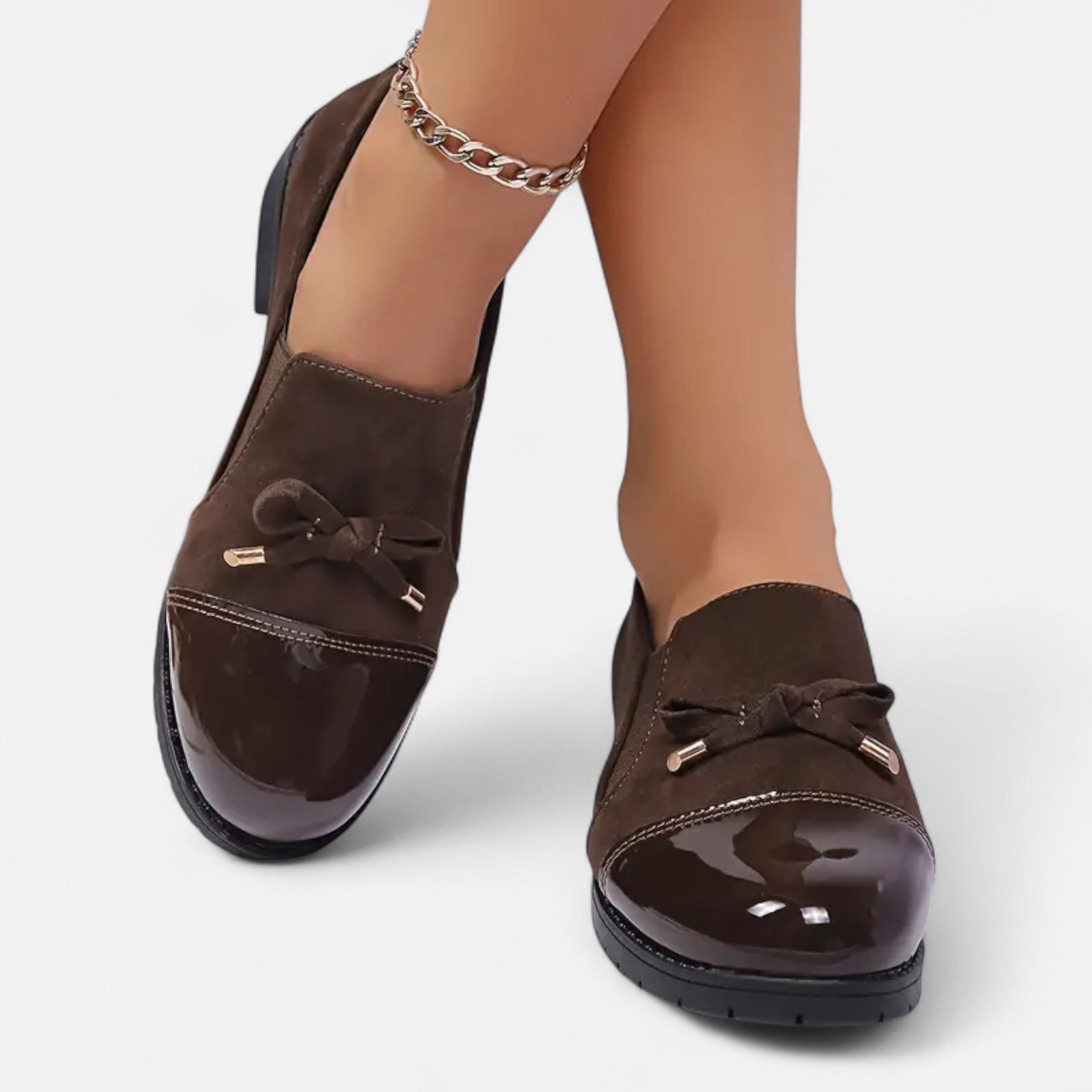 Lazaro Mode | Mocasines Retro de Mujer con Lazo – Encanto Clásico y Estilo Contemporáneo