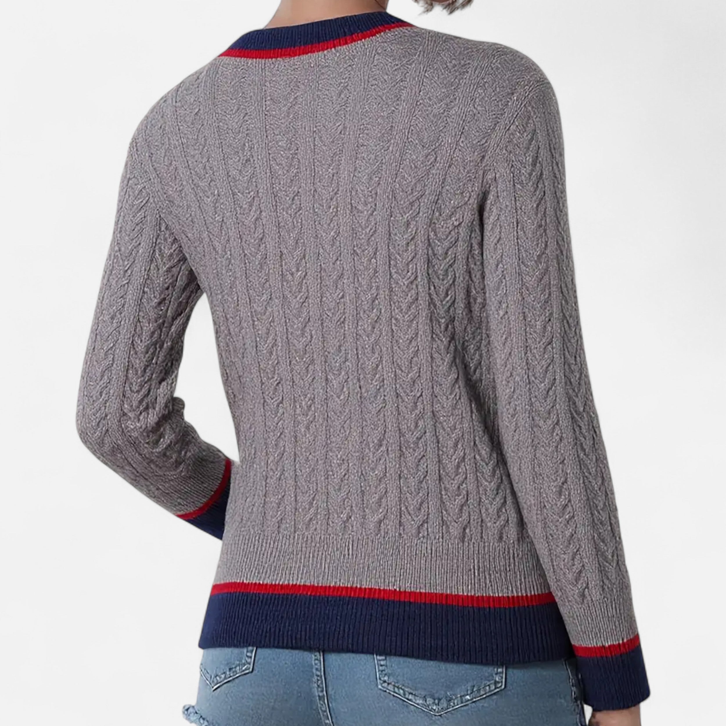 Lazaro Mode | Cárdigan de Mujer a Rayas en Bloques de Color – Estilo Sofisticado y Moderno