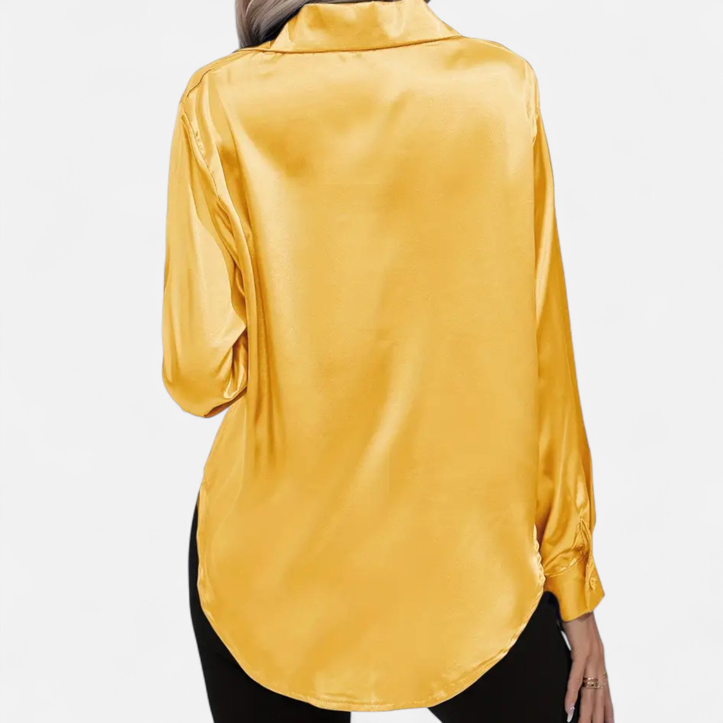 Lazaro Mode | Blusa Satinada de Mujer de Manga Larga – Elegancia Sofisticada