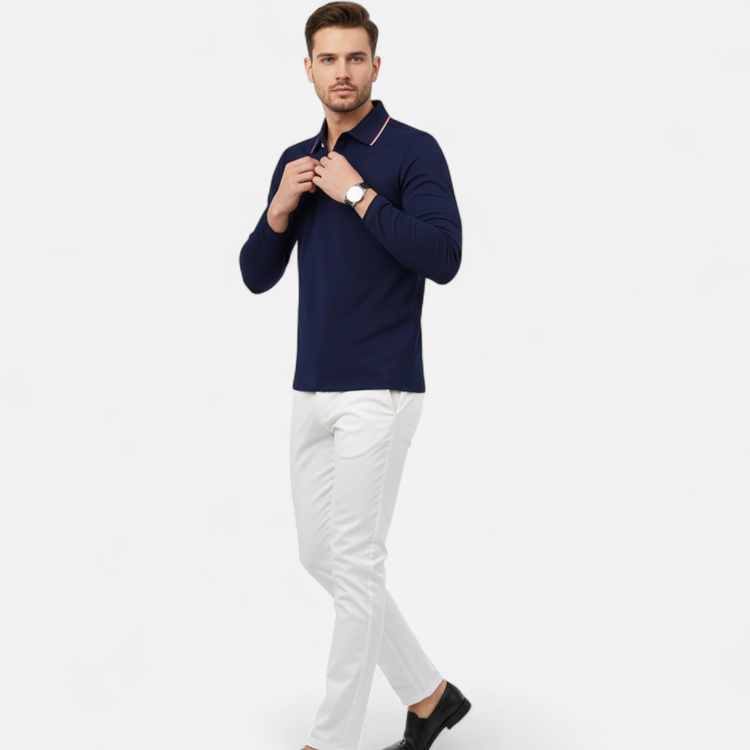 Lazaro Mode | Camisa Casual de Hombre de Manga Larga – Estilo Relajado y Refinado