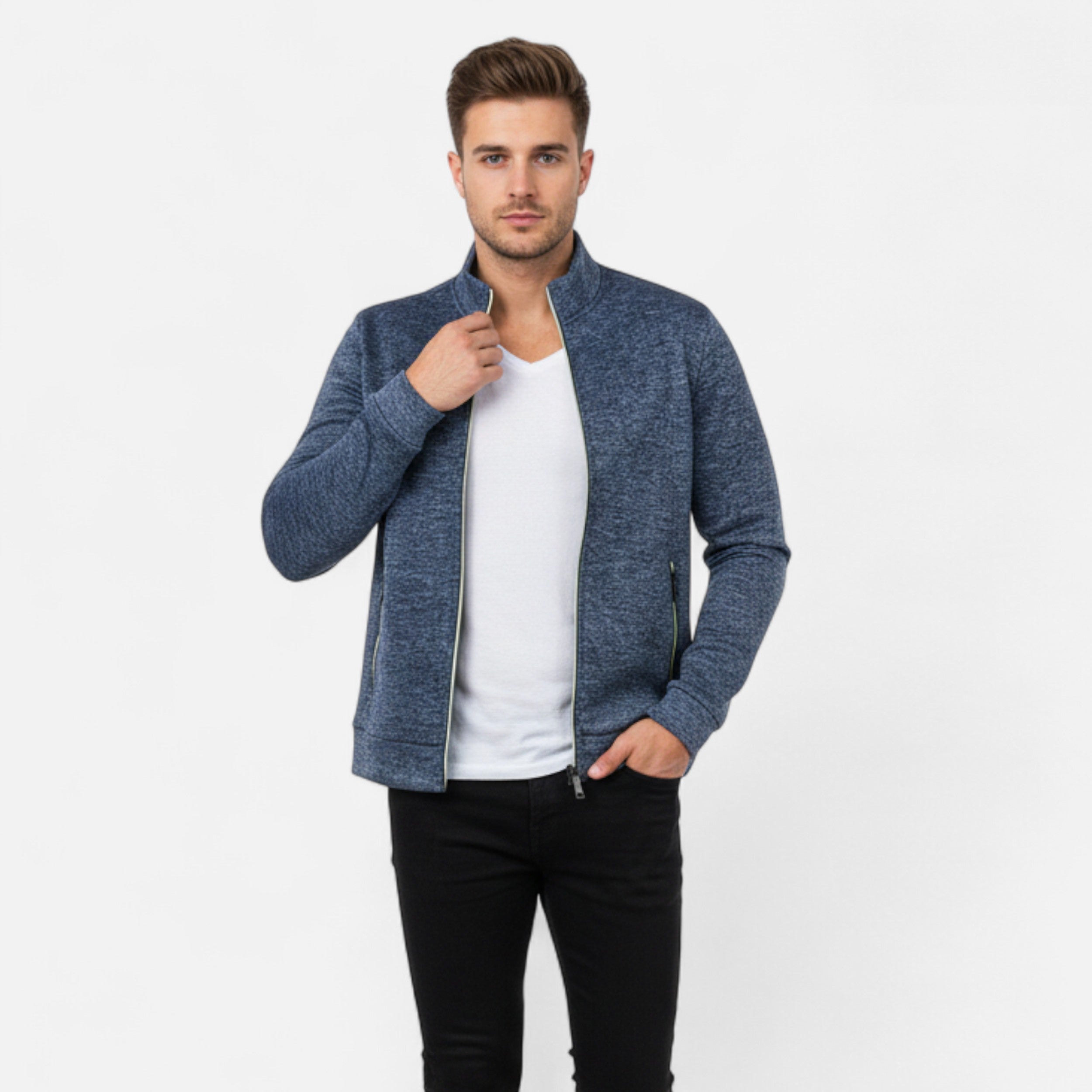 Lazaro Mode | Chaqueta de Hombre con Cremallera – Estilo Moderno y Versátil