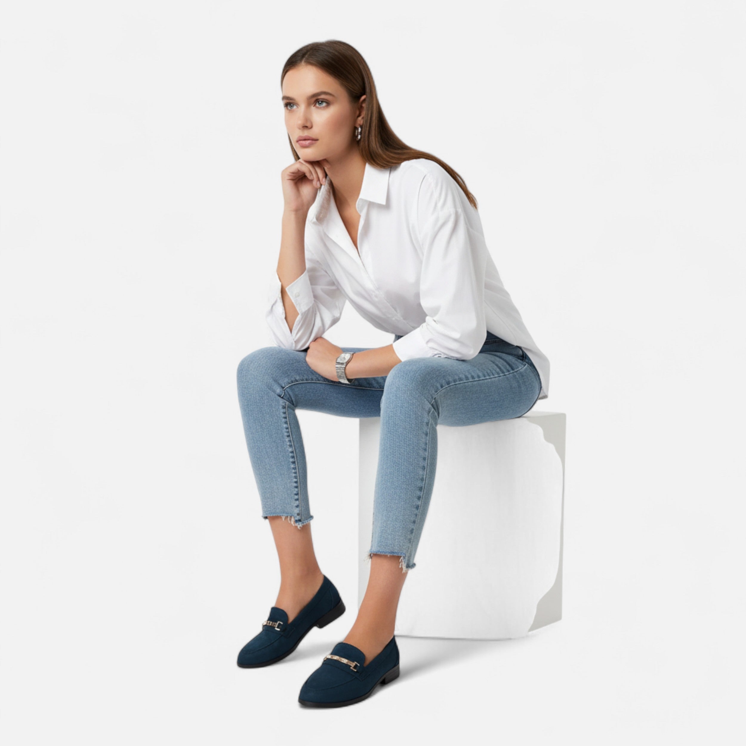 Lazaro Mode | Mocasines de Mujer con Detalles Metálicos – Lujo en Cada Paso