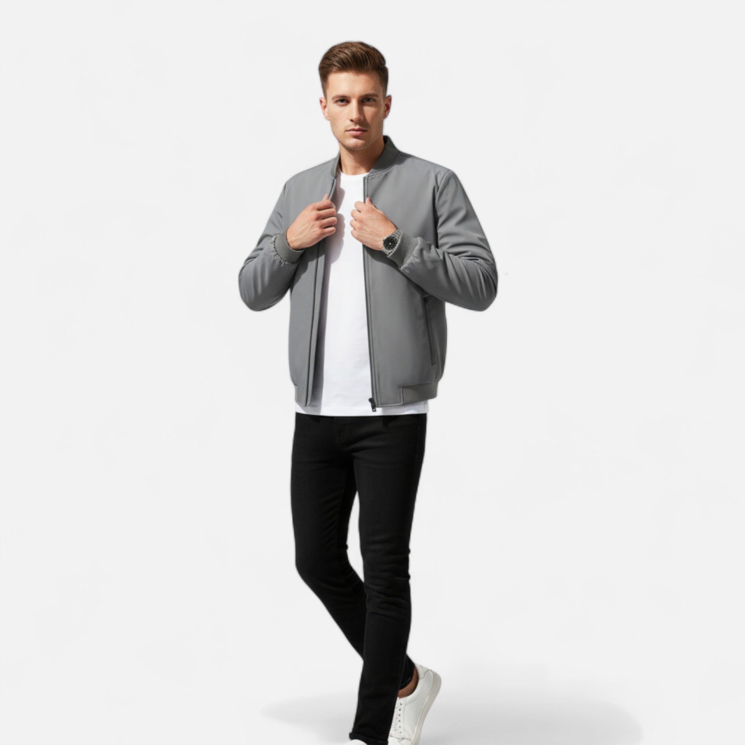 Lazaro Mode | Chaqueta de Hombre con Cremallera Completa – Estilo Moderno y Funcional