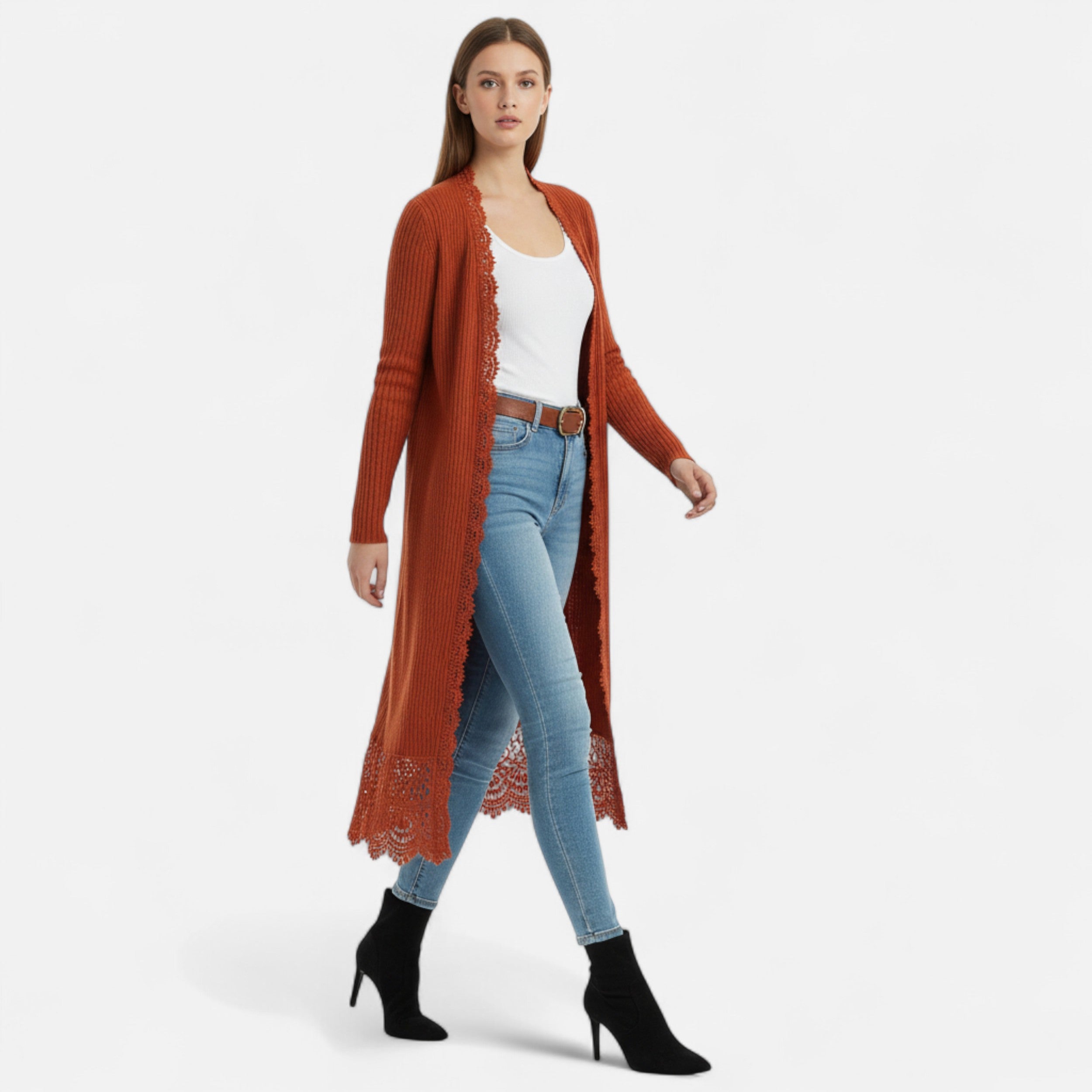 Lazaro Mode | Cárdigan de Mujer con Encaje – Encanto Clásico y Delicadeza Moderna