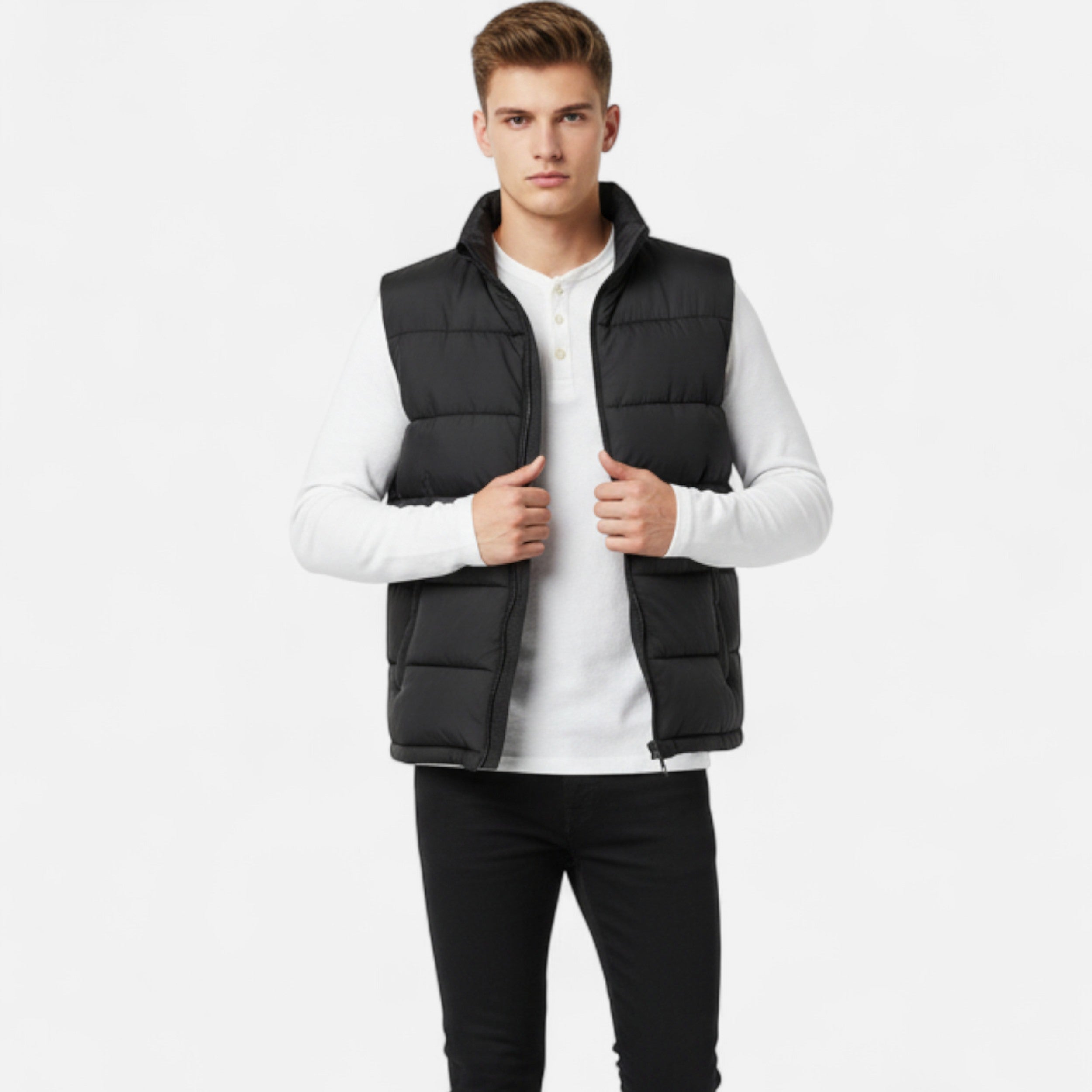 Lazaro Mode | Chaleco Acolchado Ligero de Hombre – Comodidad y Estilo Refinado