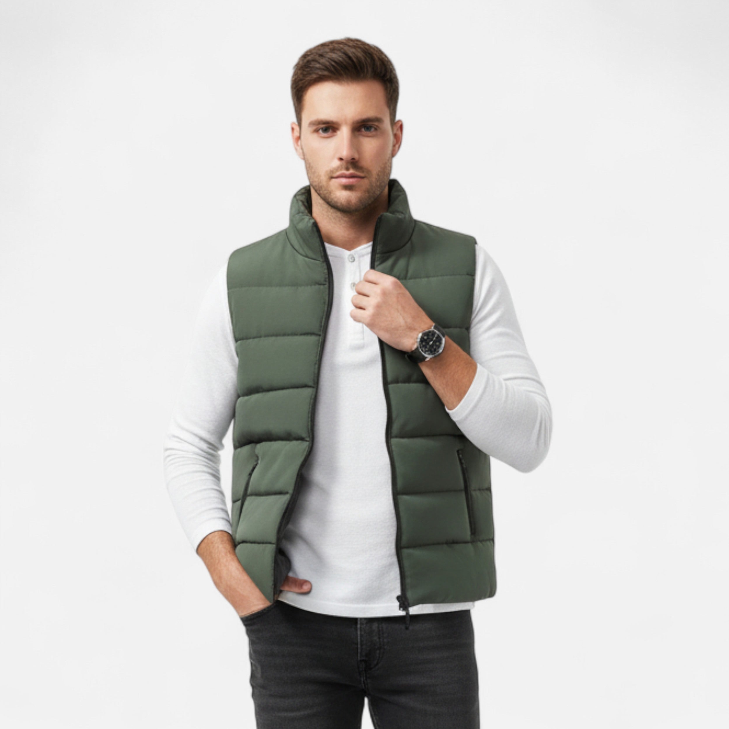 Lazaro Mode | Chaleco Acolchado Ligero de Hombre – Estilo Moderno y Funcional