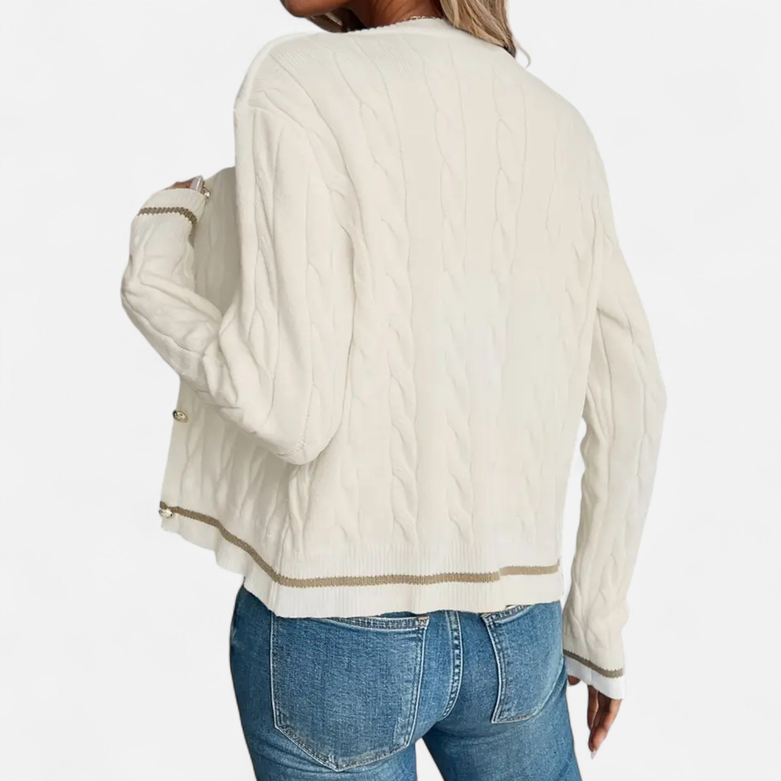 Lazaro Mode | Cárdigan de Mujer con Cuello Redondo – Esencia de Elegancia Cotidiana