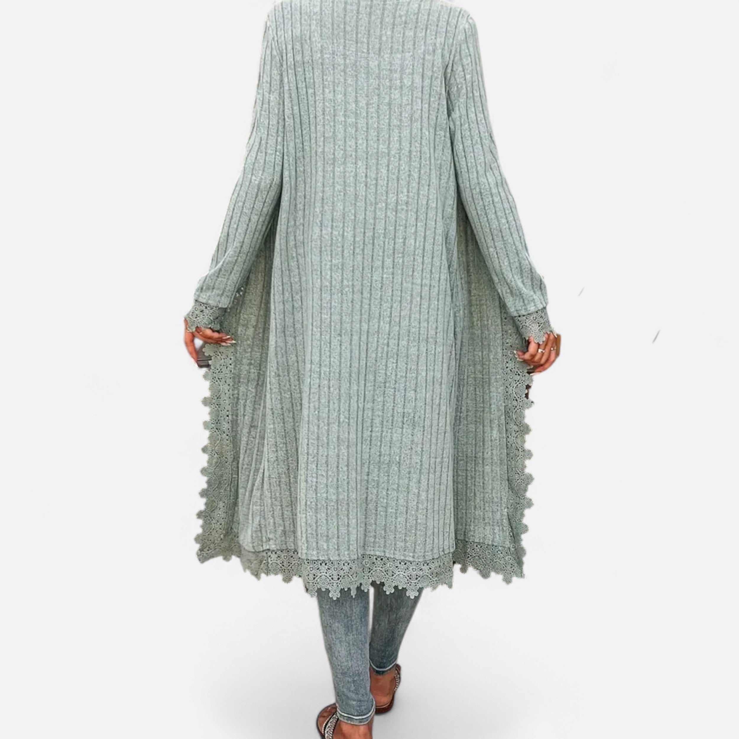 Lazaro Mode | Cárdigan de Mujer con Encaje – Encanto Clásico y Delicadeza Moderna