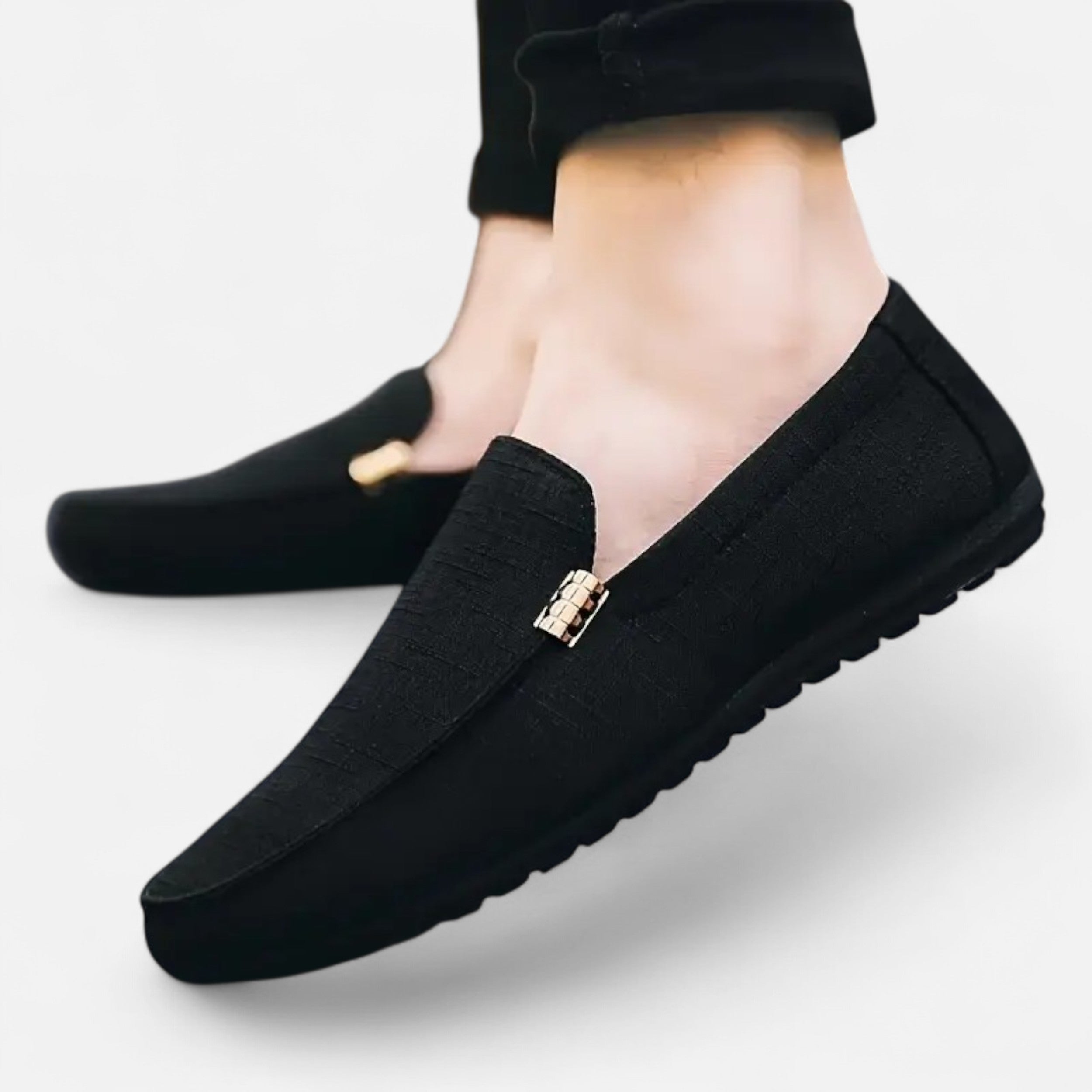 Lazaro Mode | Mocasines de Lona Lisa para Hombre – Estilo Atemporal y Versátil