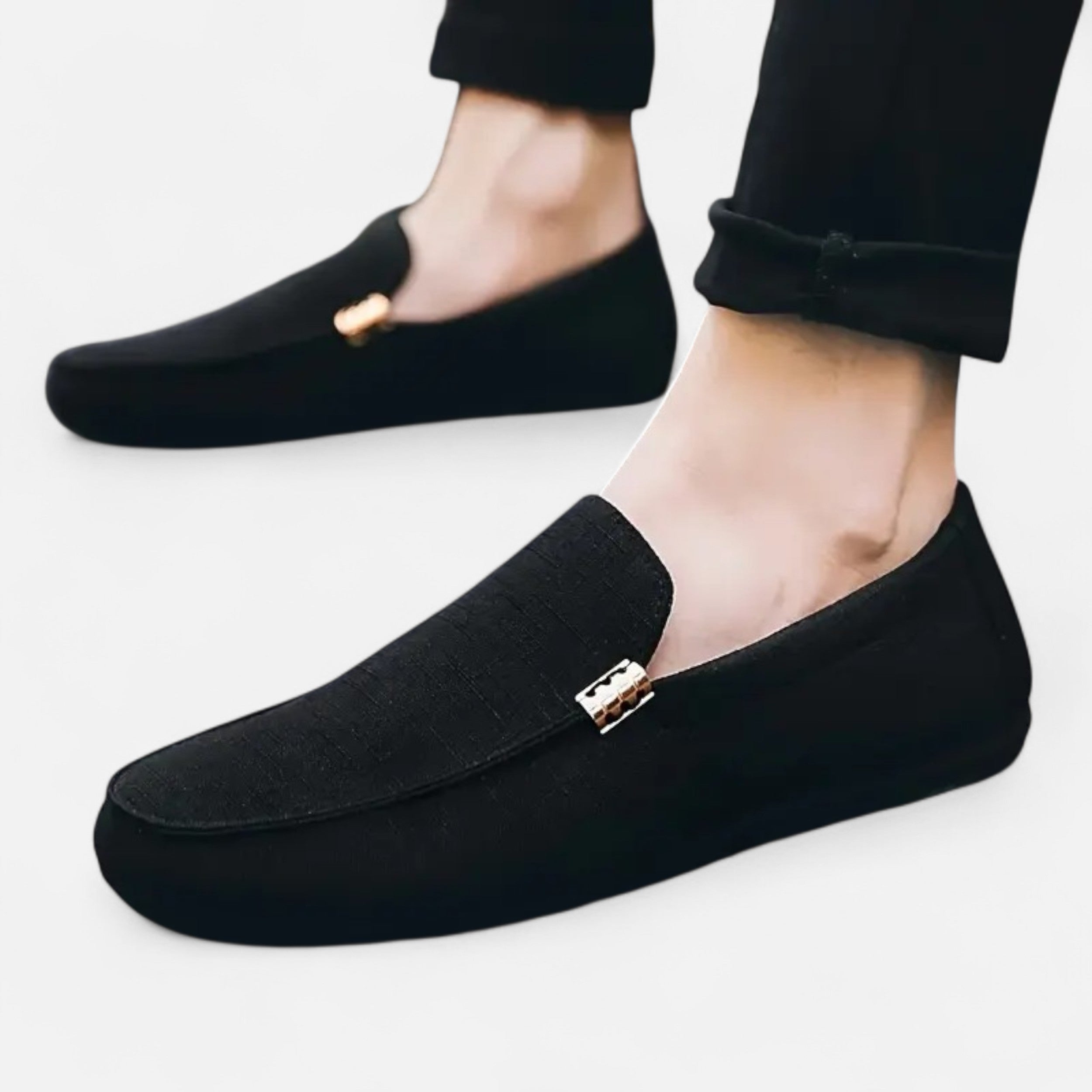 Lazaro Mode | Mocasines de Lona Lisa para Hombre – Estilo Atemporal y Versátil