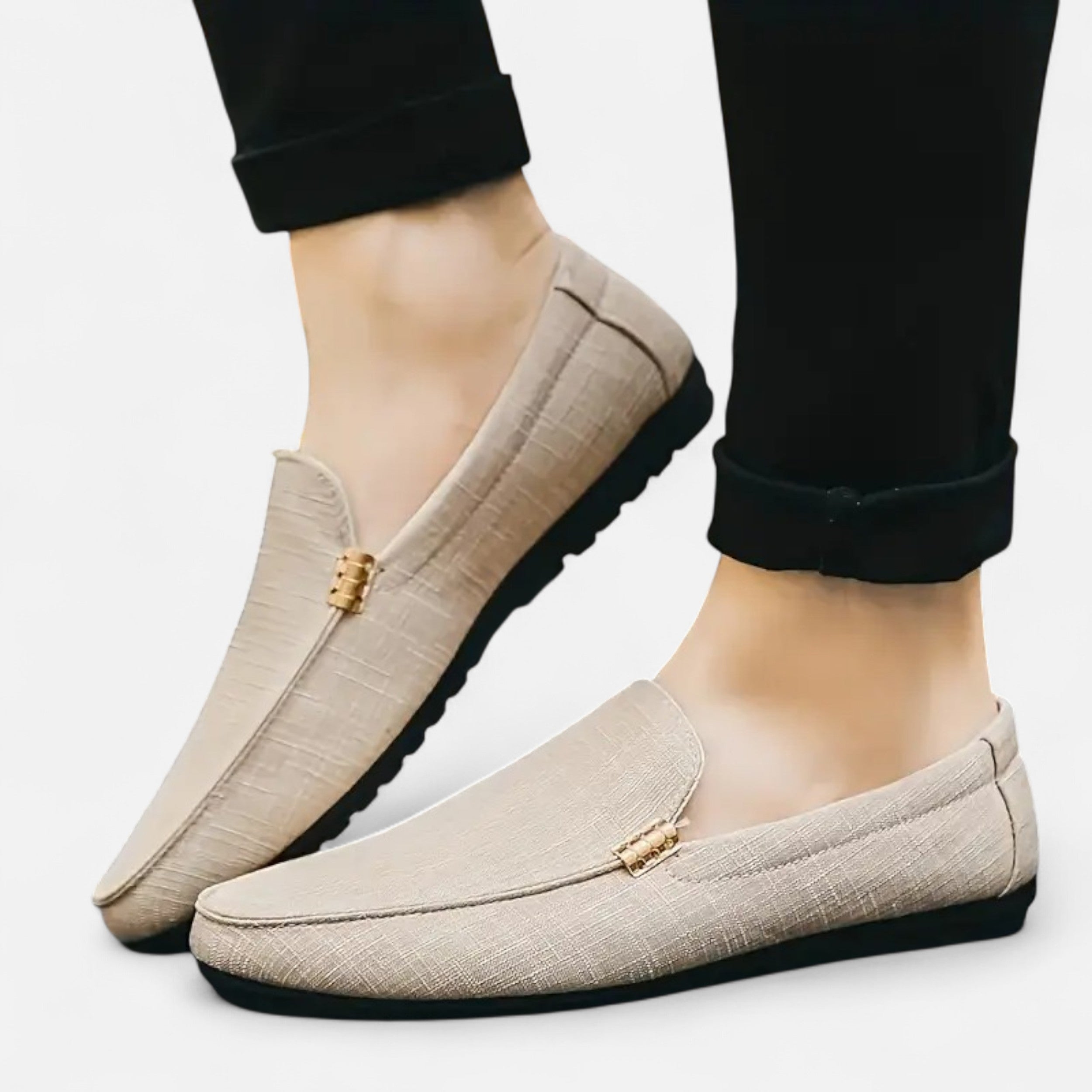 Lazaro Mode | Mocasines de Lona Lisa para Hombre – Estilo Atemporal y Versátil